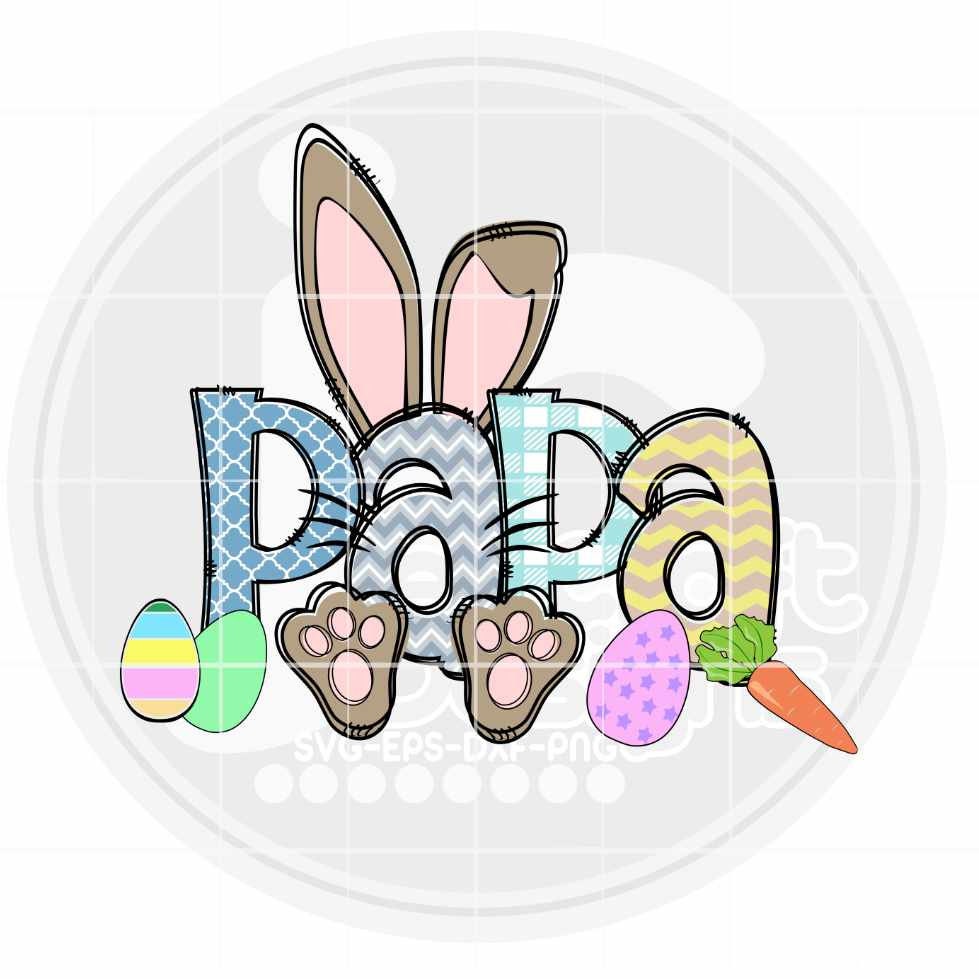 Easter Png | Papa Bunny PNG Sublimation File