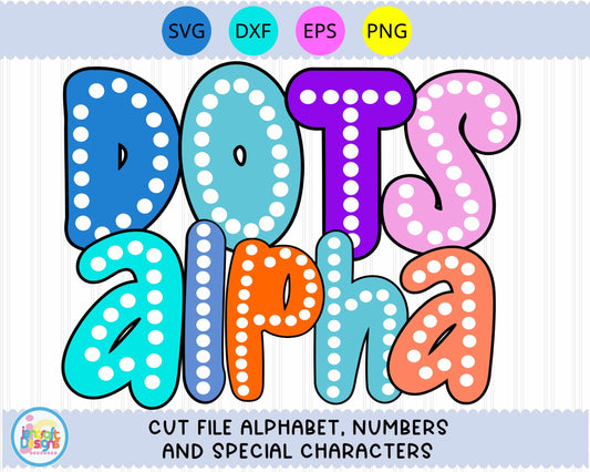 Retro Marquee Letters svg | Bright Dot LettersAlphabet SVG DXF PNG EPS