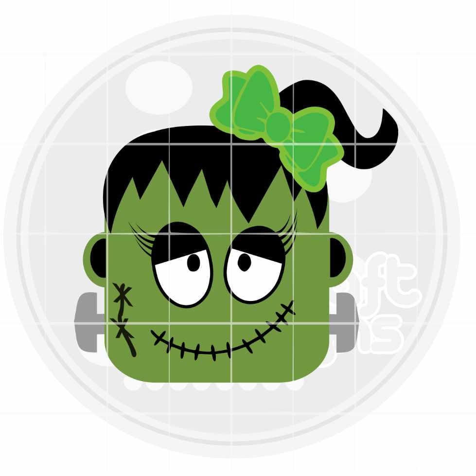 Halloween Svg | Frankenstein Girl SVG DXF PNG EPS