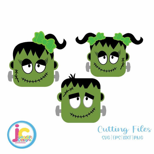 Halloween Svg | Frankenstein Boy Girl SVG DXF PNG EPS Bundle