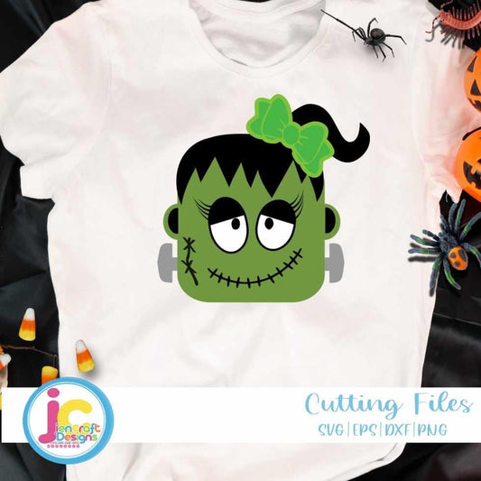 Halloween Svg | Frankenstein Girl SVG DXF PNG EPS