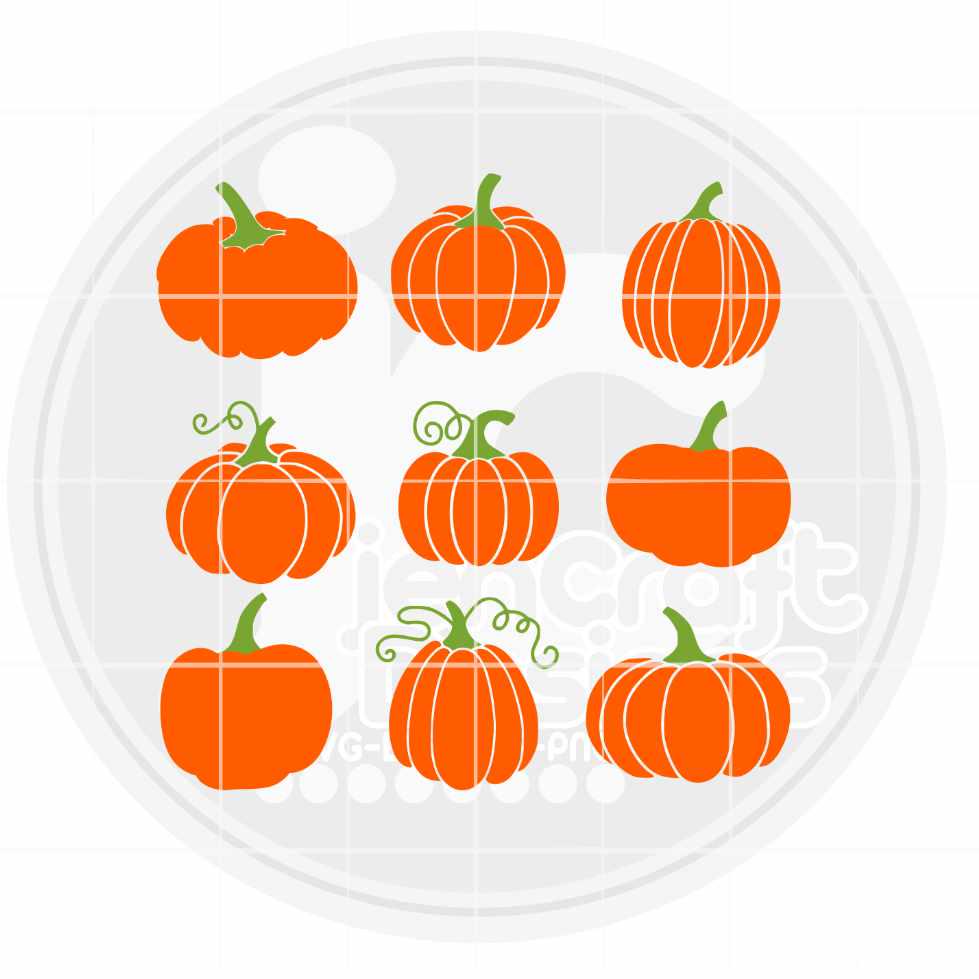 Fall Svg | 9 Pumpkins SVG EPS DXF PNG