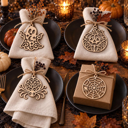Halloween Laser Cut SVG Bundle | Ghost Pumpkin Spider Web