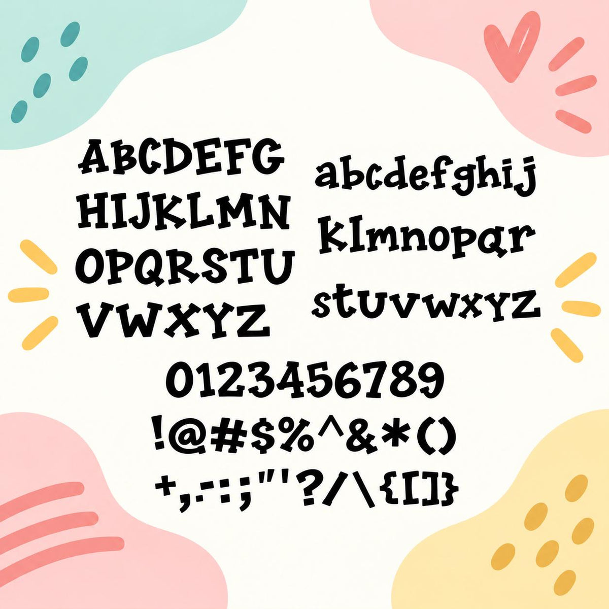 Quirky Quirk Font TTF OTF | Playful Hand-Drawn Cricut Font