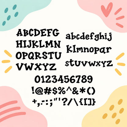 Quirky Quirk Font TTF OTF | Playful Hand-Drawn Cricut Font