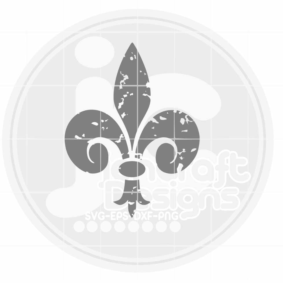 Mardi Gras Svg | Distressed Le Fleur De Lis SVG EPS DXF PNG