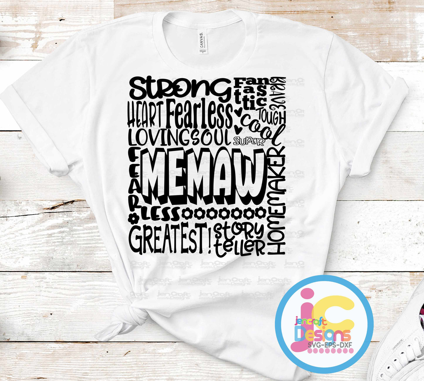 Memaw Svg Typography Word Art SVG DXF PNG EPS