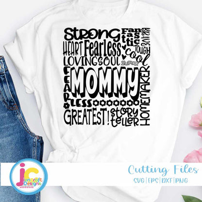 Mommy Svg | Typography Word Art SVG DXF PNG EPS