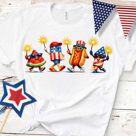 Patriotic Doodle PNG | Retro 4th of July Sublimation Design