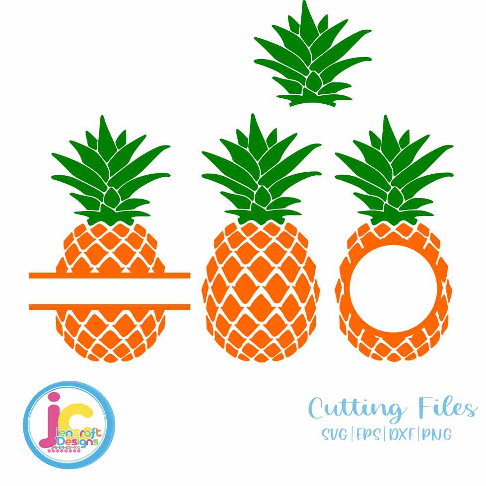 Pineapple Svg | Monogram Frame Svg Bundle