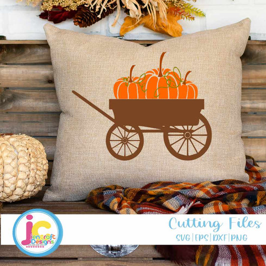 Fall Svg| Thanksgiving Pumpkin Wagon SVG EPS DXF PNG