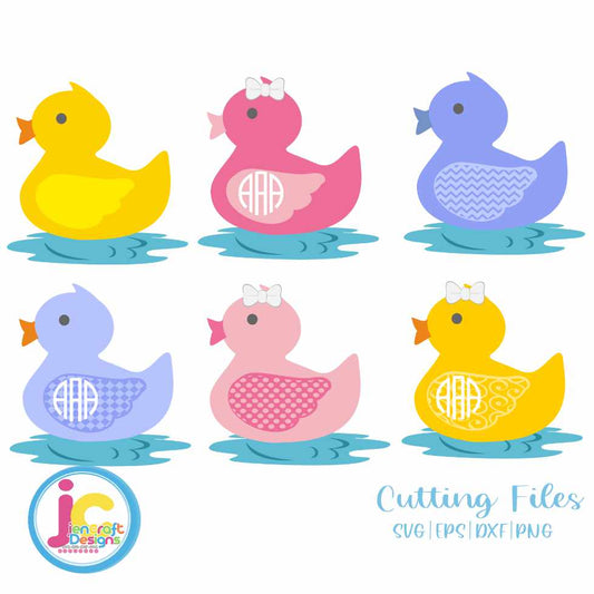 Rubber Duck Svg | Easter Spring Baby Rubber Duck SVG EPS DXF PNG Bundle