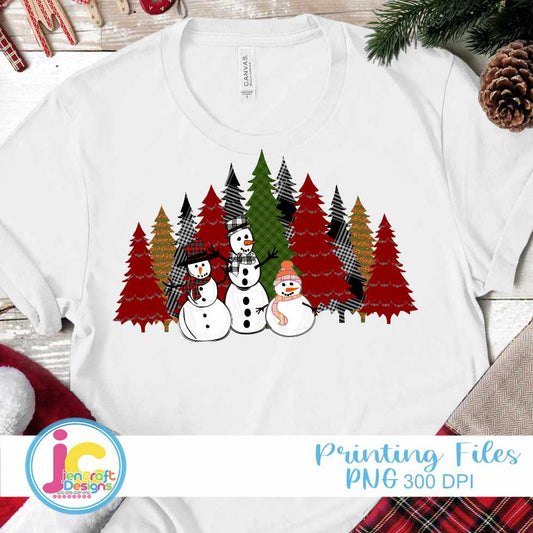 Christmas Png | Buffalo Plaid trees Png sublimation File JenCraft Designs
