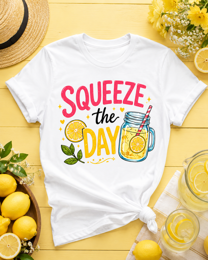 Squeeze the Day PNG | Lemonade Summer Sublimation Design