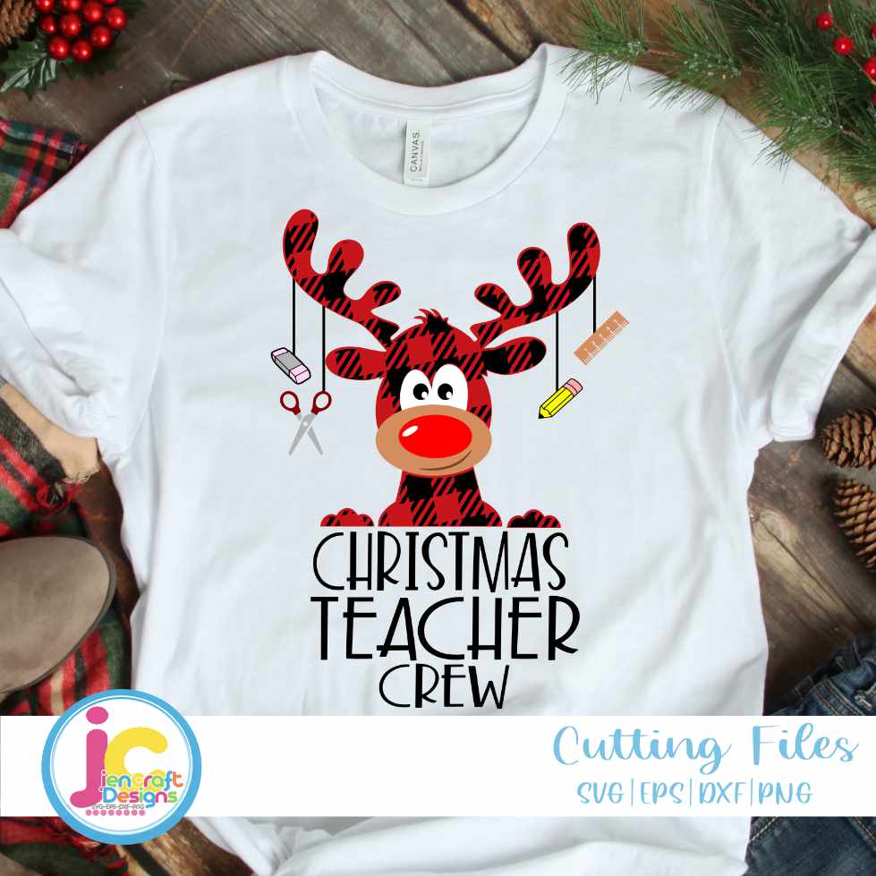 Christmas svg | Teacher Crew SVG EPS DXF PNG JenCraft Designs