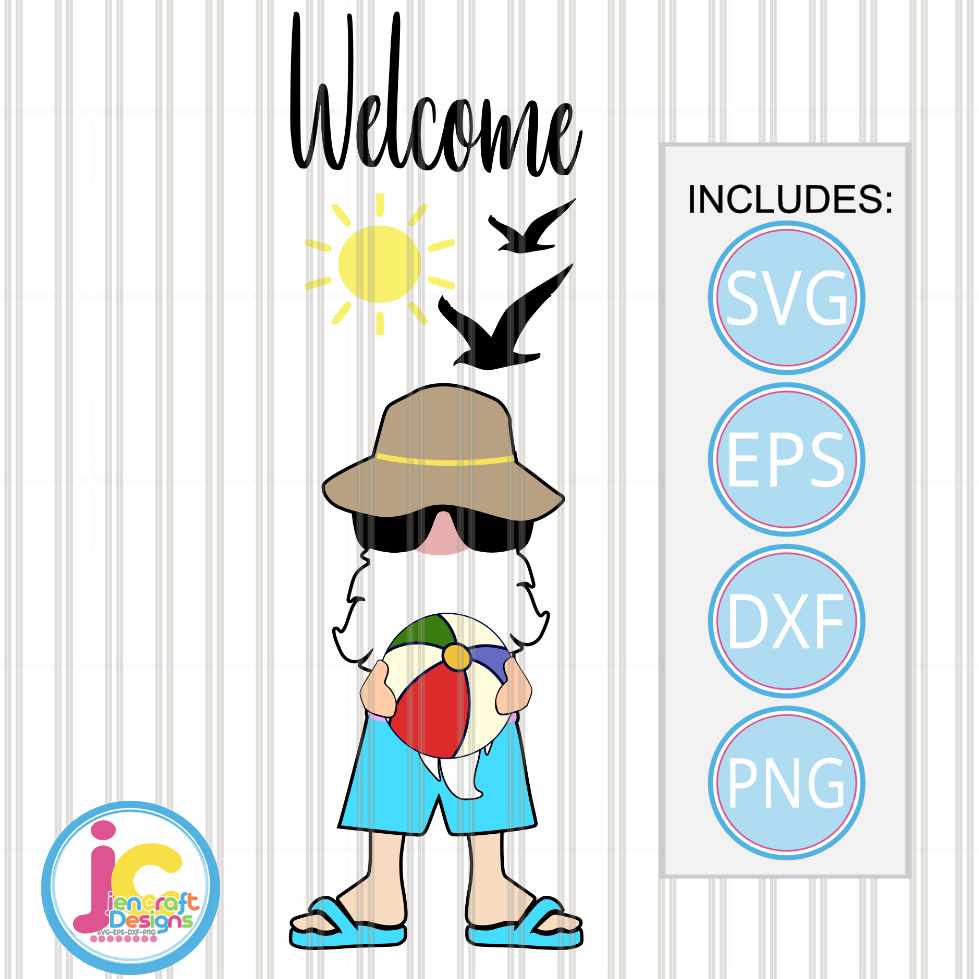 welcome-porch-leaner-sign-svg-gnome-svg-vertical-leaner-sign-beach-garden-cut-file-svg-eps-dxf-png-quotes-cricut-silhouette