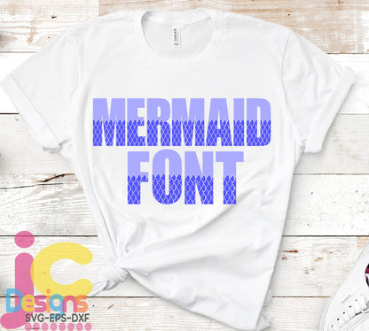 Mermaid AlphaBet, Ocean Theme Birthday SVG EPS DXF PNG