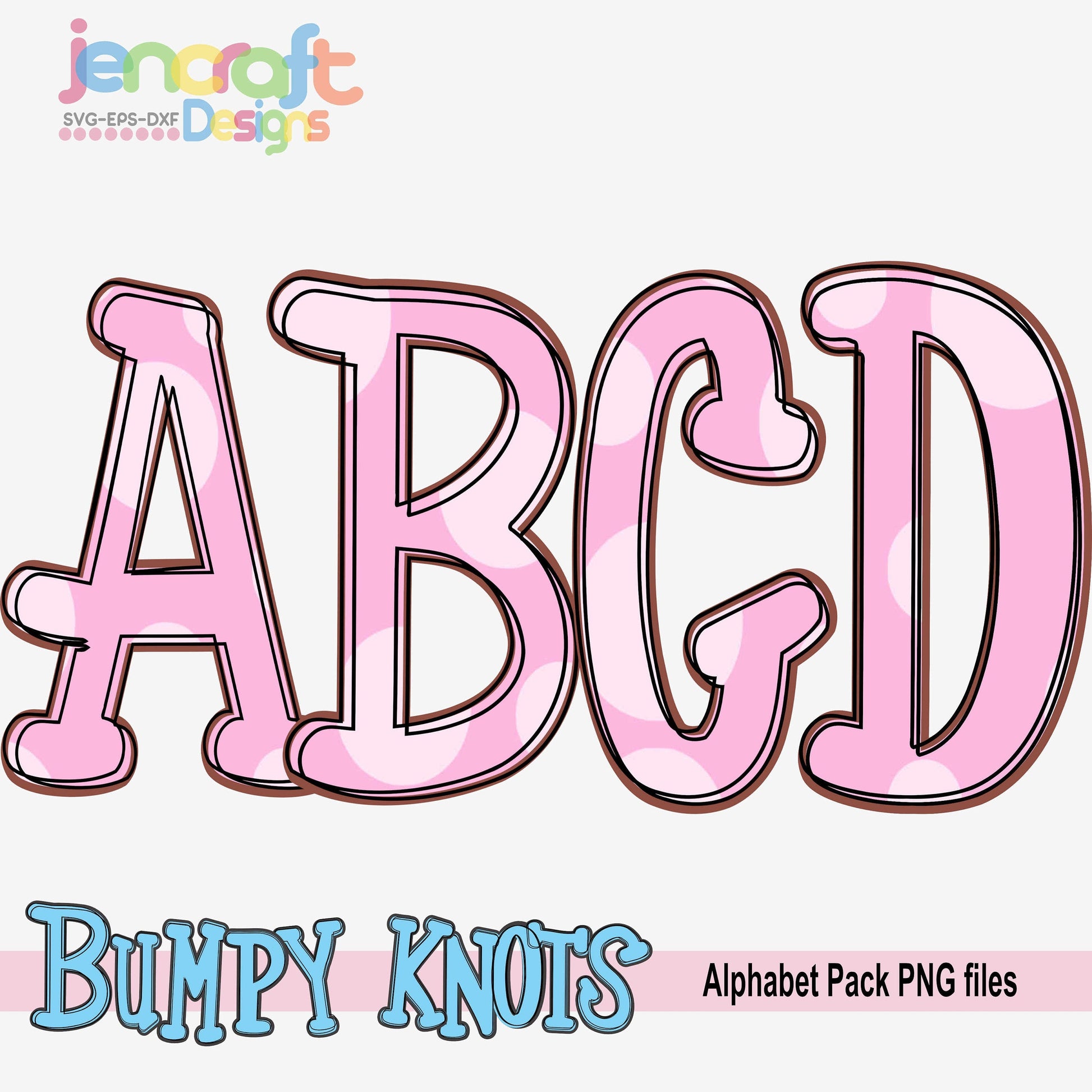 Doodle Letters Alphabet Bundle Sublimation Design