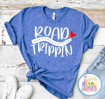 Road Trippin svg summer Family Vacation travel road trip, driving, girls trip, kids Svg Eps Dxf Png Cut File print Digital Design - JenCraft Designs
