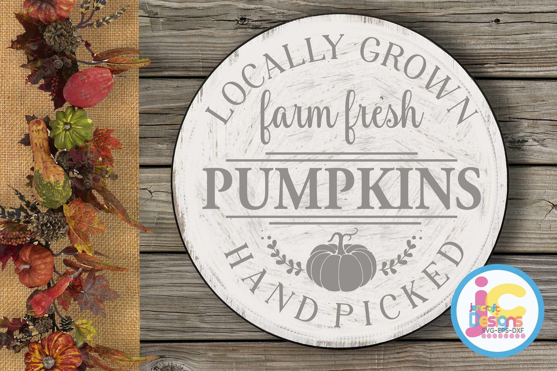 Fall Pumpkin SVG, Pumpkin Patch Pick your own SVG,  Farm Sign Autumn SVG Eps Dxf Png File, Cricut, Silhouette Cutting Files Digital Download - JenCraft Designs