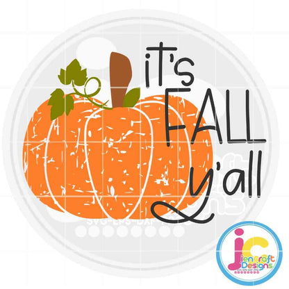 Pumpkin Svg | It's Fall Y'all SVG EPS DXF PNG
