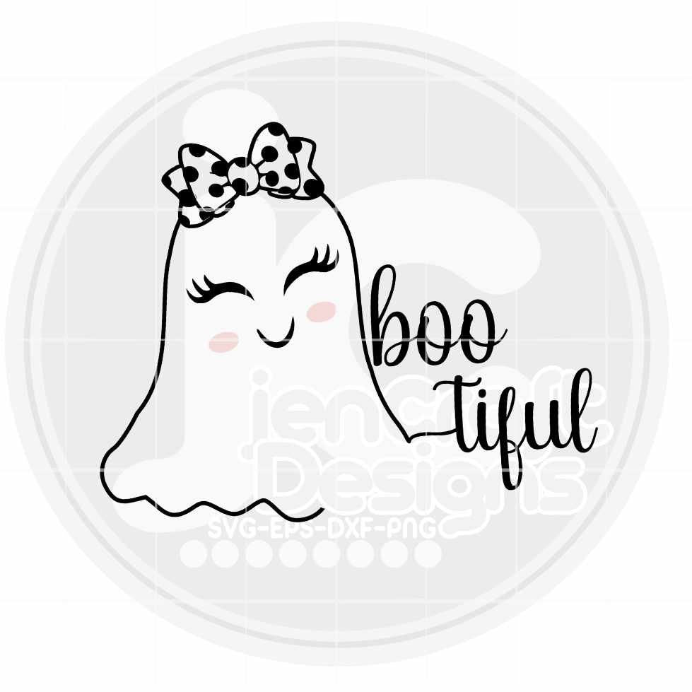 Halloween Svg | Boo Tiful SVG EPS DXF PNG JenCraft Designs