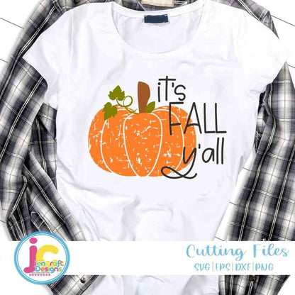 Pumpkin Svg | It's Fall Y'all SVG EPS DXF PNG
