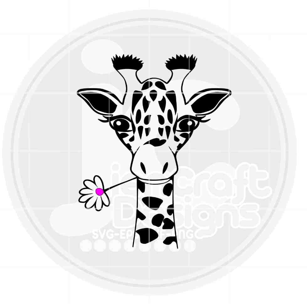 Giraffe Face svg | Giraffe SVG EPS DXF PNG JenCraft Designs